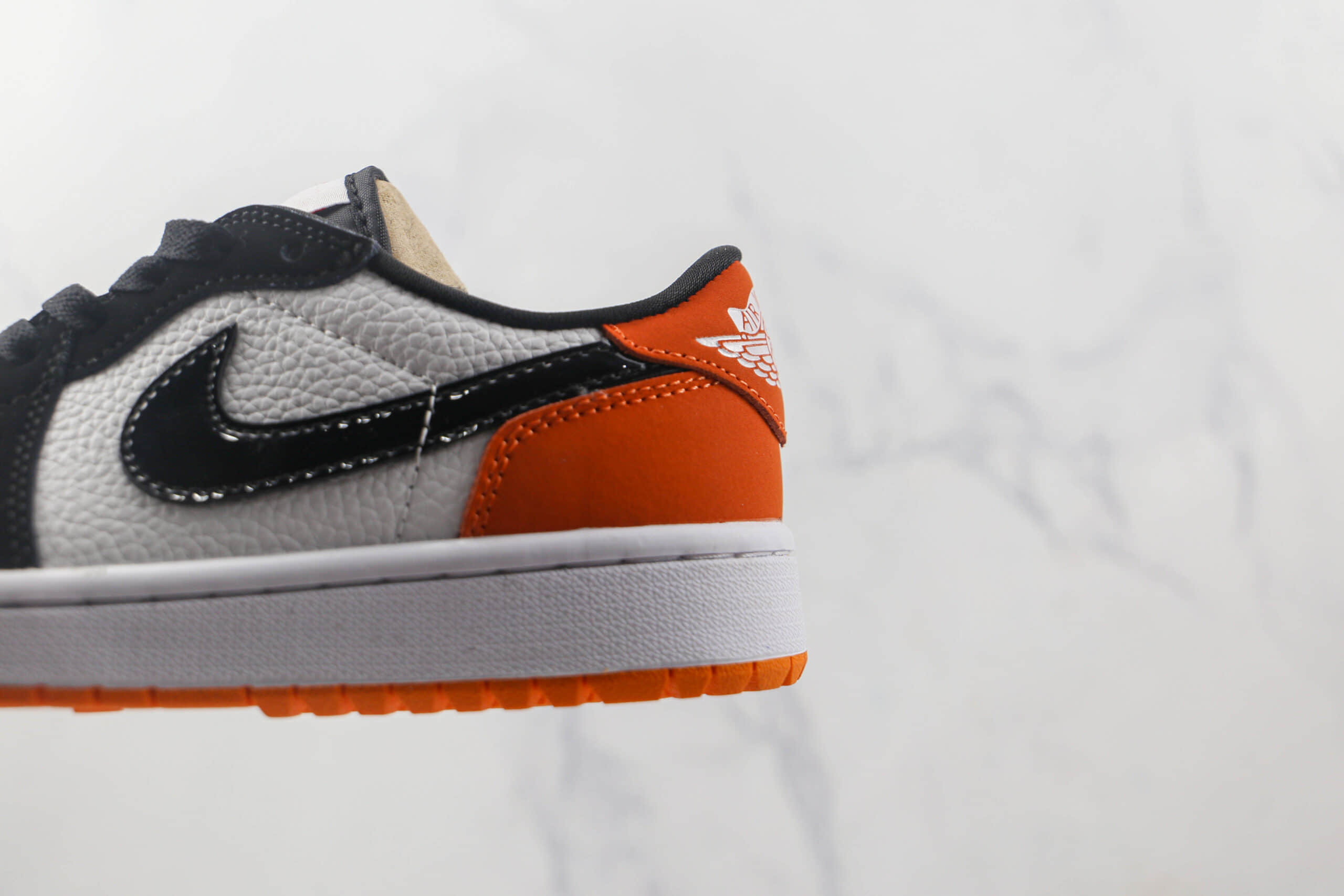 乔丹Air Jordan 1 Low Golf纯原版本低帮AJ1高尔夫黑橙扣碎板鞋内置气垫 货号:DD9315-800