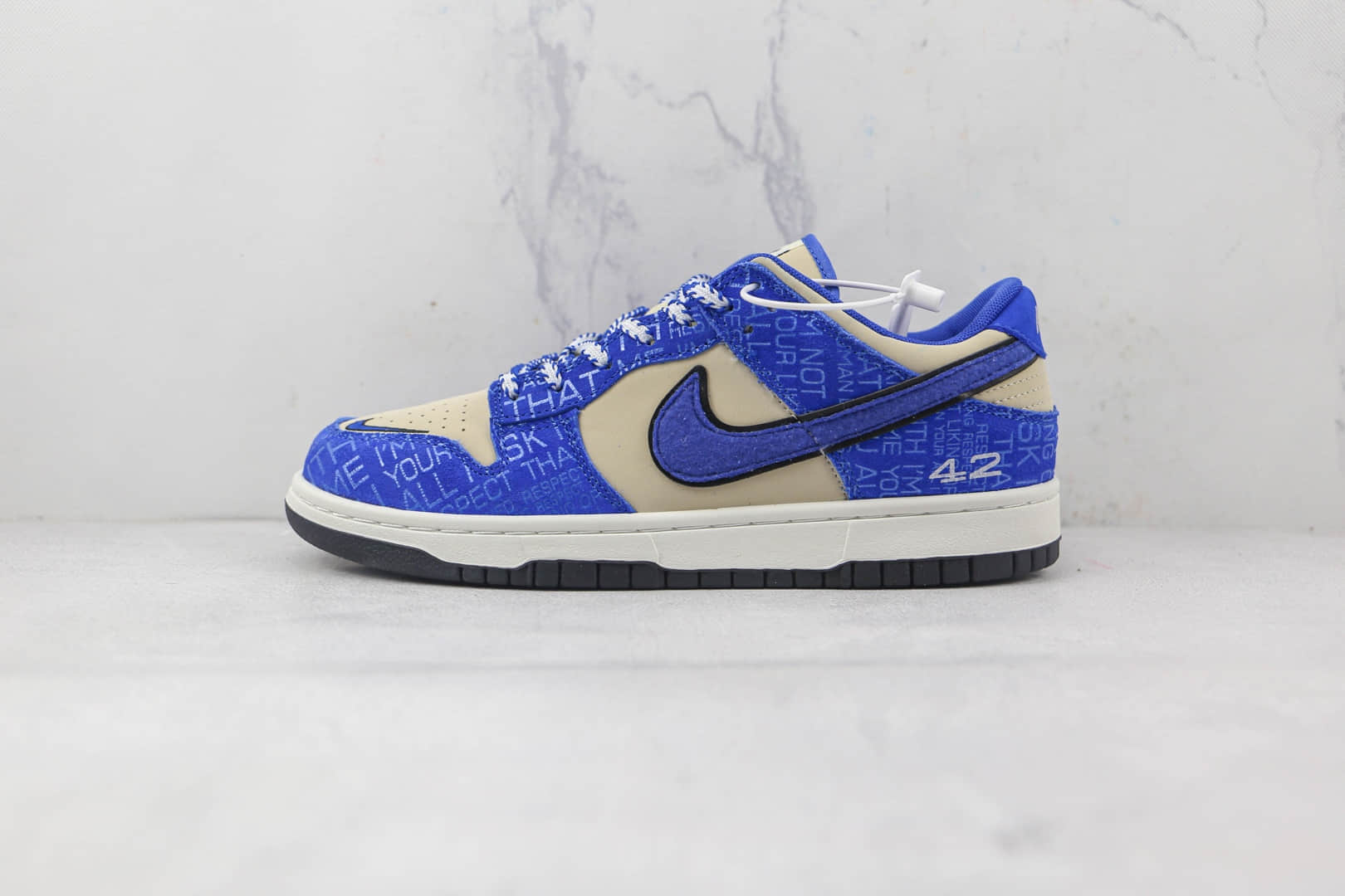耐克Nike Dunk Low纯原版本低帮DUNK灰蓝双钩板鞋原楦头纸板打造 (ID:85737) - 图片1