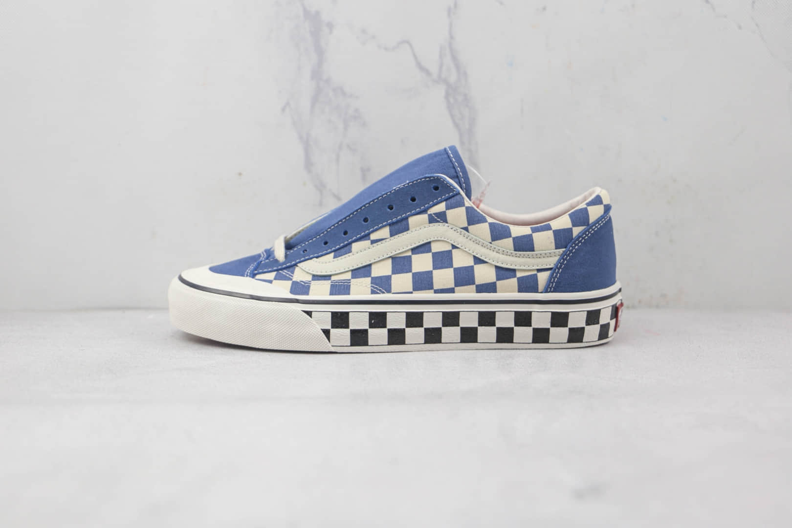 万斯Vans Style 36 Decon sf公司级版本低帮棋盘格蓝半月包头硫化板鞋原楦头纸板打造 (ID:85786) - 图片1