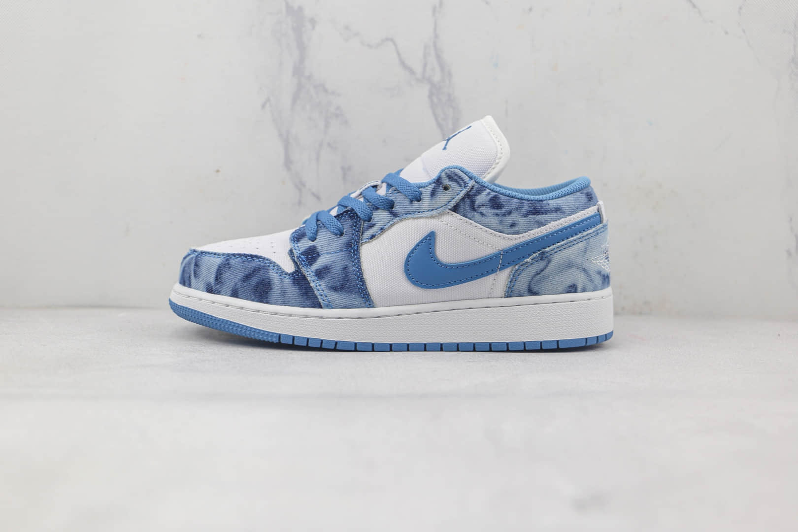 乔丹Air Jordan 1 Low纯原版本低帮AJ1牛仔丹宁配色板鞋原楦头纸板打造 (ID:85874) - 图片1