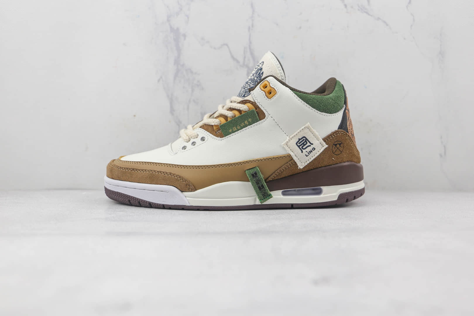 乔丹Air Jordan 3纯原版本虎年限定AJ3将军令主题配色篮球鞋原楦头纸板打造 (ID:85914) - 图片1