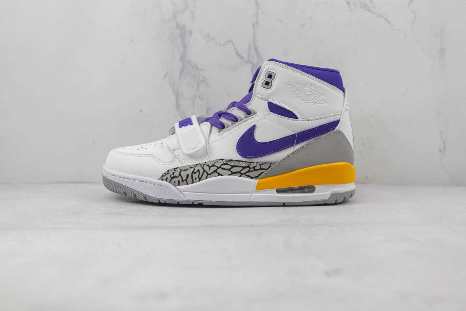 乔丹Air Jordan Legacy 312 NRG Pure white纯原版本高帮AJ312爆裂纹白紫黄色篮球鞋原楦头纸板打造 货号:AV3922-157