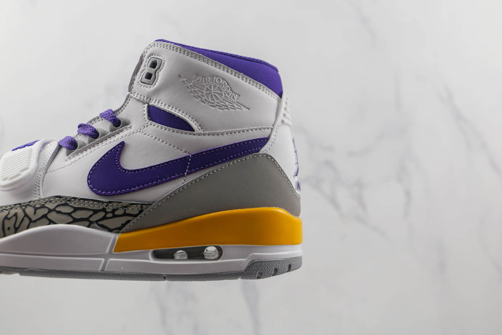 乔丹Air Jordan Legacy 312 NRG Pure white纯原版本高帮AJ312爆裂纹白紫黄色篮球鞋原楦头纸板打造 货号:AV3922-157