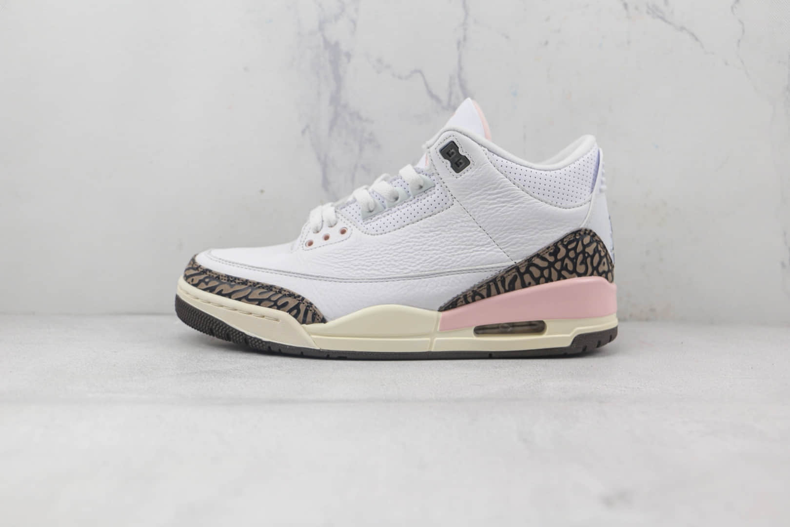 乔丹Air Jordan 3 Atmosphere纯原版本粉摩卡AJ3篮球鞋原楦头纸板打造 (ID:86074) - 图片1