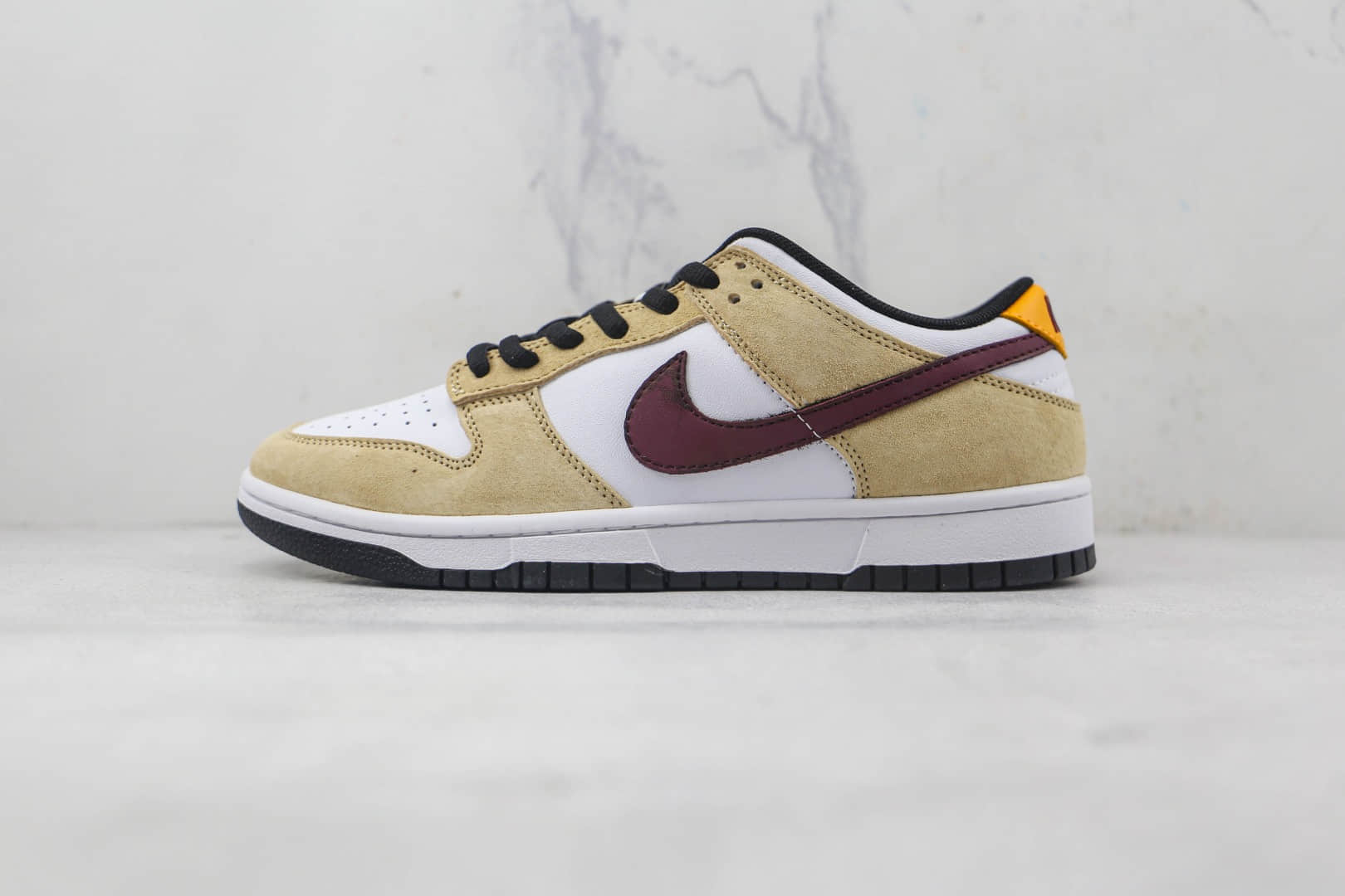 耐克Nike Dunk Low纯原版本低帮DUNK酒红钩板鞋原楦头纸板打造 (ID:86193) - 图片1