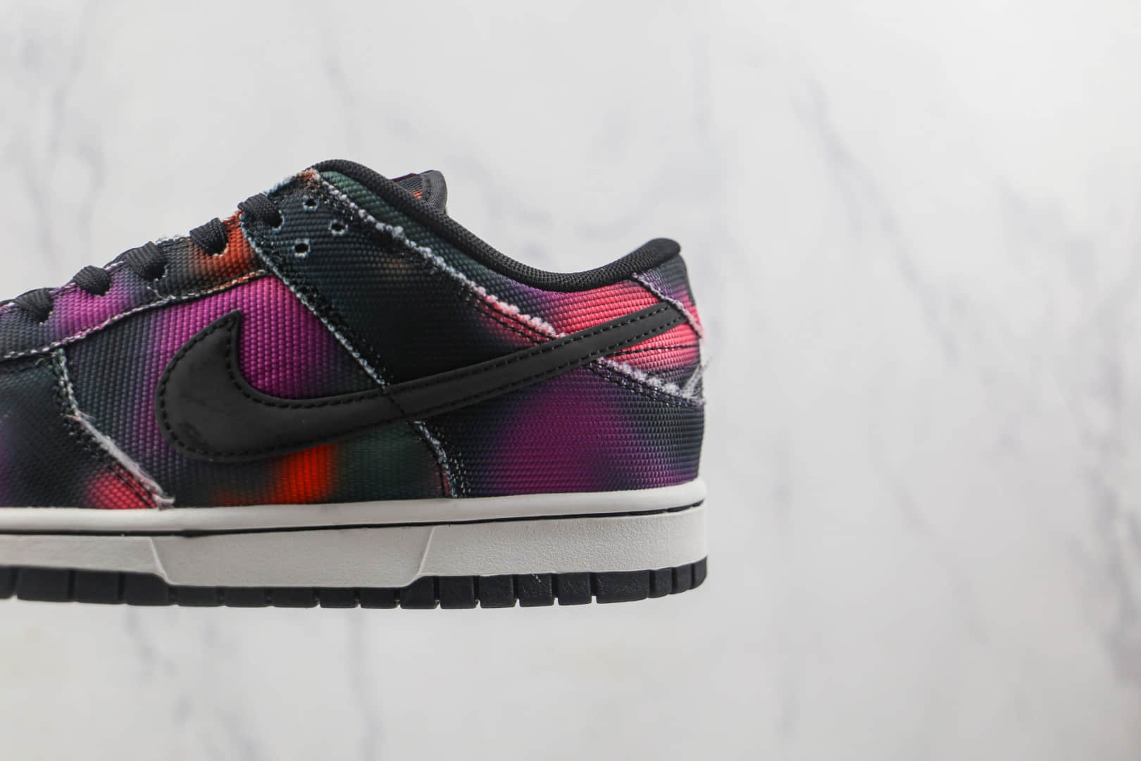 耐克Nike Dunk Low Graffiti低帮DUNK街头涂鸦黑紫扎染板鞋原盒原标 货号:DM0108-002