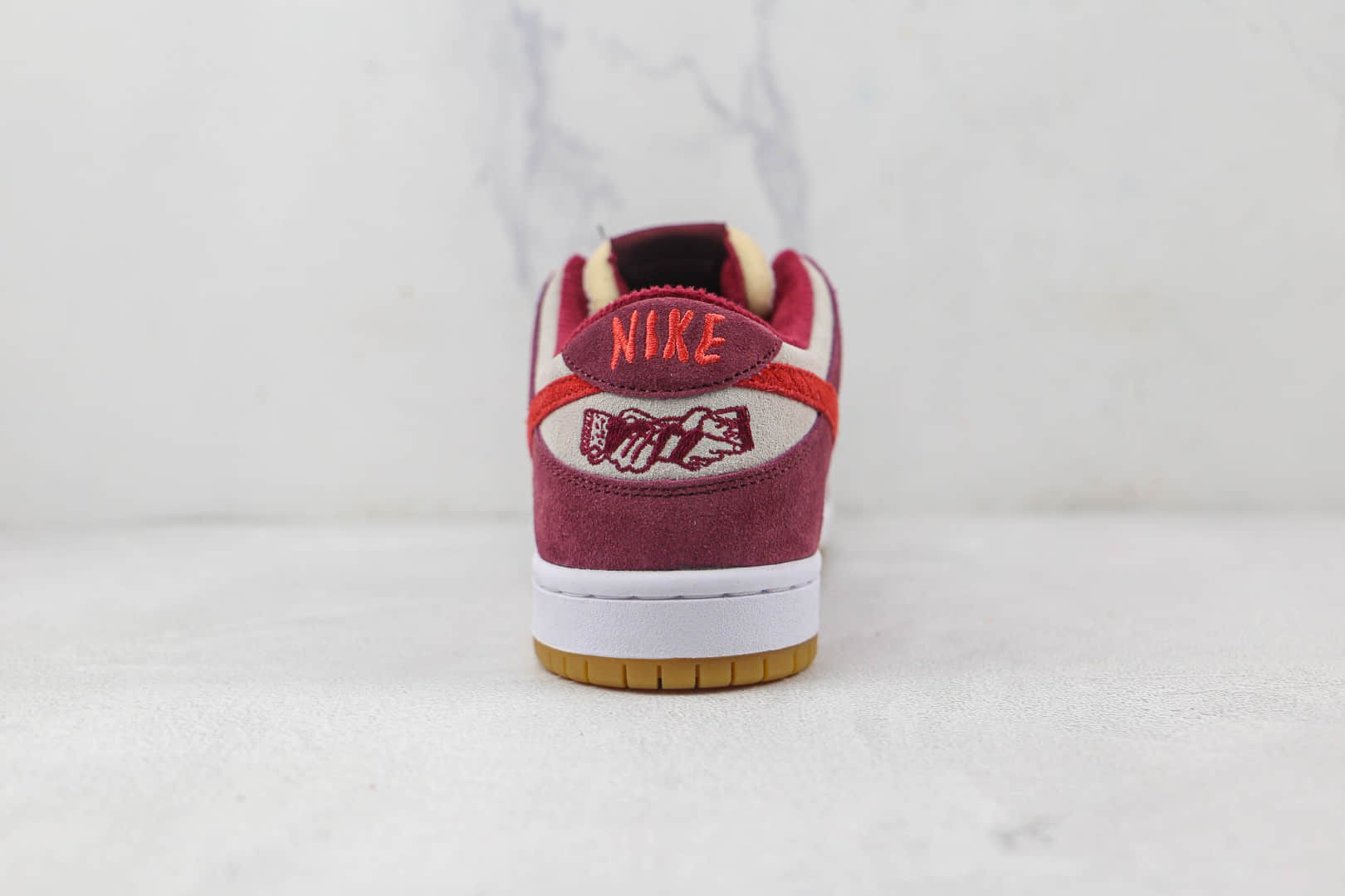 耐克Nike SB Dunk Low Pro Color纯原版本低帮SB DUNK灯芯绒酒红色板鞋内置气垫 货号:DX4589-600