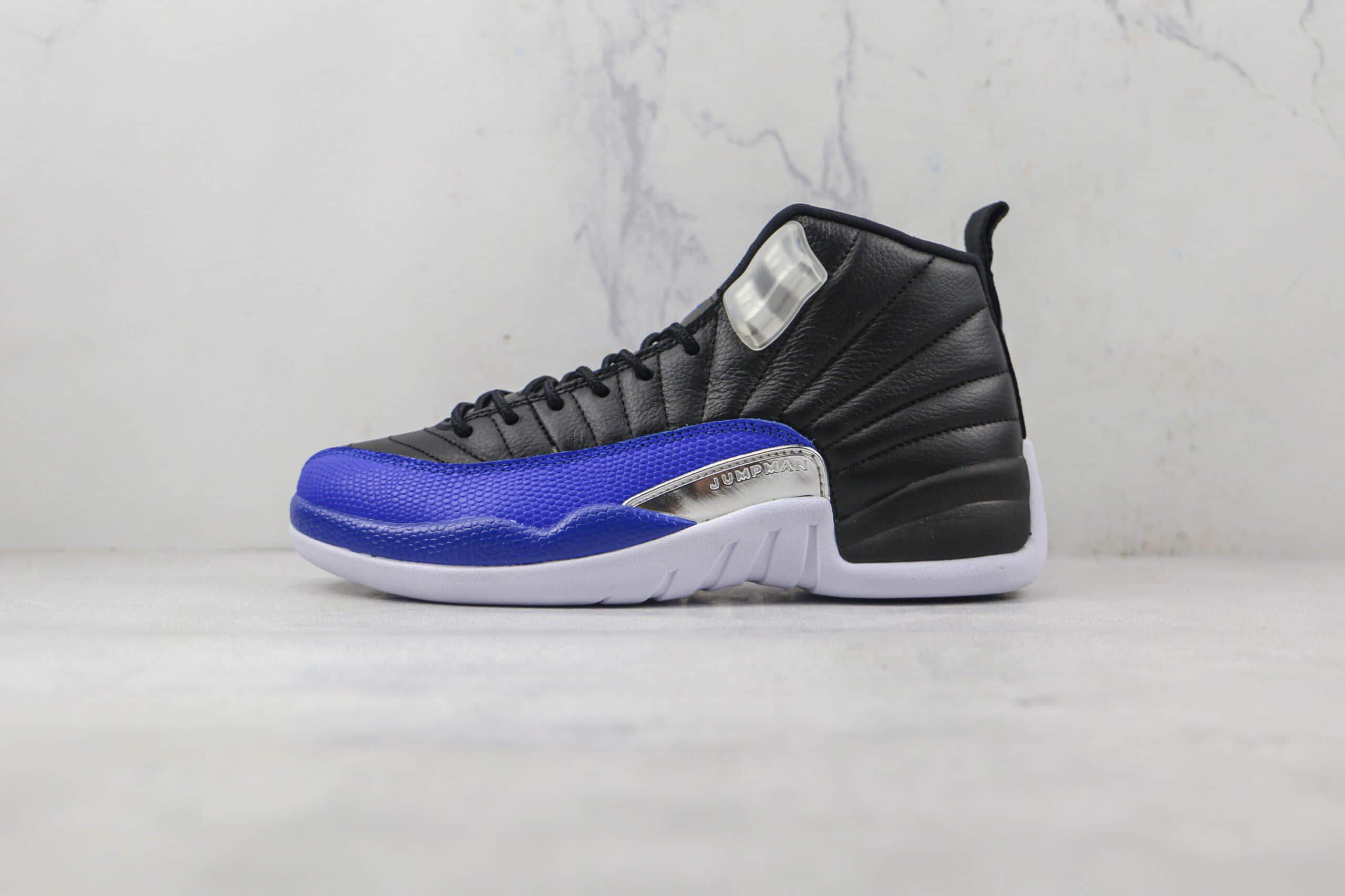 乔丹Air Jordan 12纯原版本高帮AJ12黑蓝色篮球鞋内置碳板支持实战 (ID:86290) - 图片1