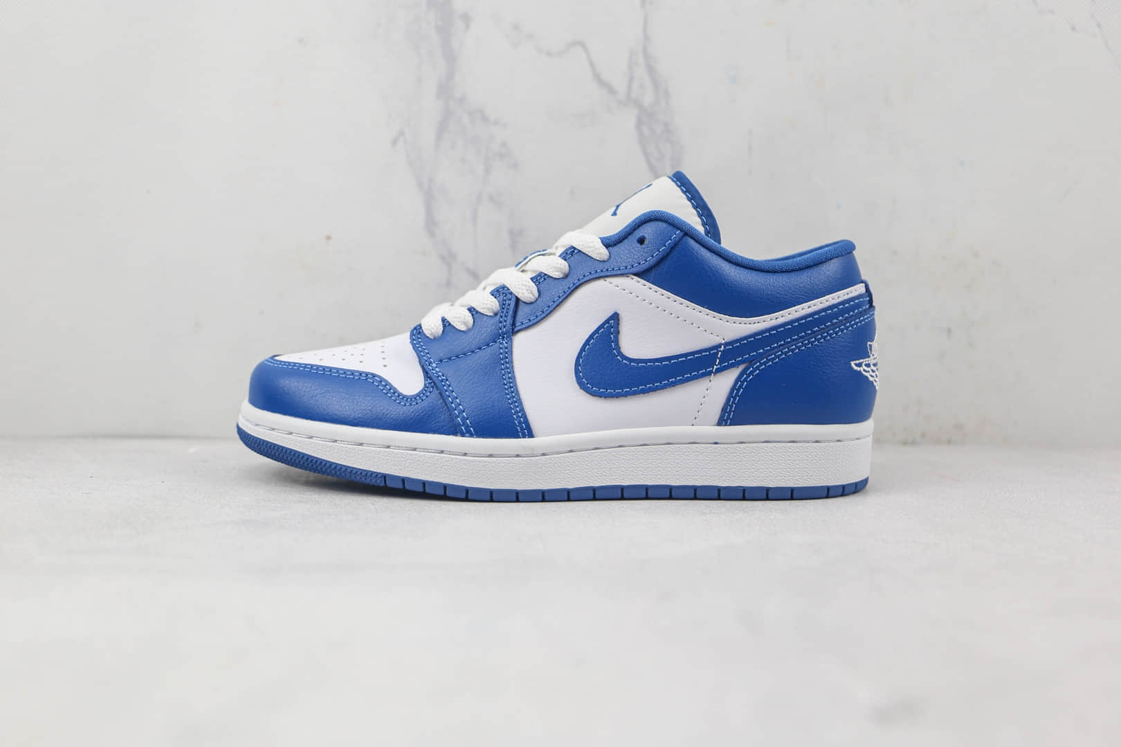 乔丹Air Jordan 1 Low纯原版本低帮AJ1肯塔基白蓝配色板鞋原档案数据开发 货号:DC0774-114