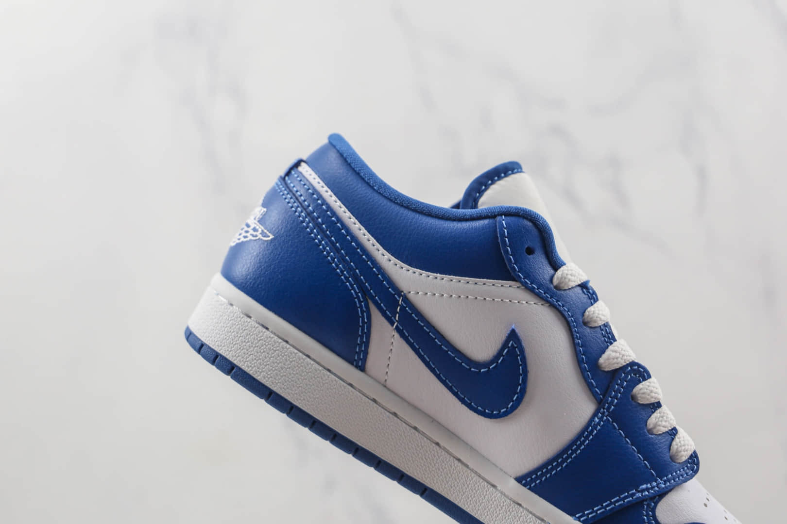 乔丹Air Jordan 1 Low纯原版本低帮AJ1肯塔基白蓝配色板鞋原档案数据开发 货号:DC0774-114