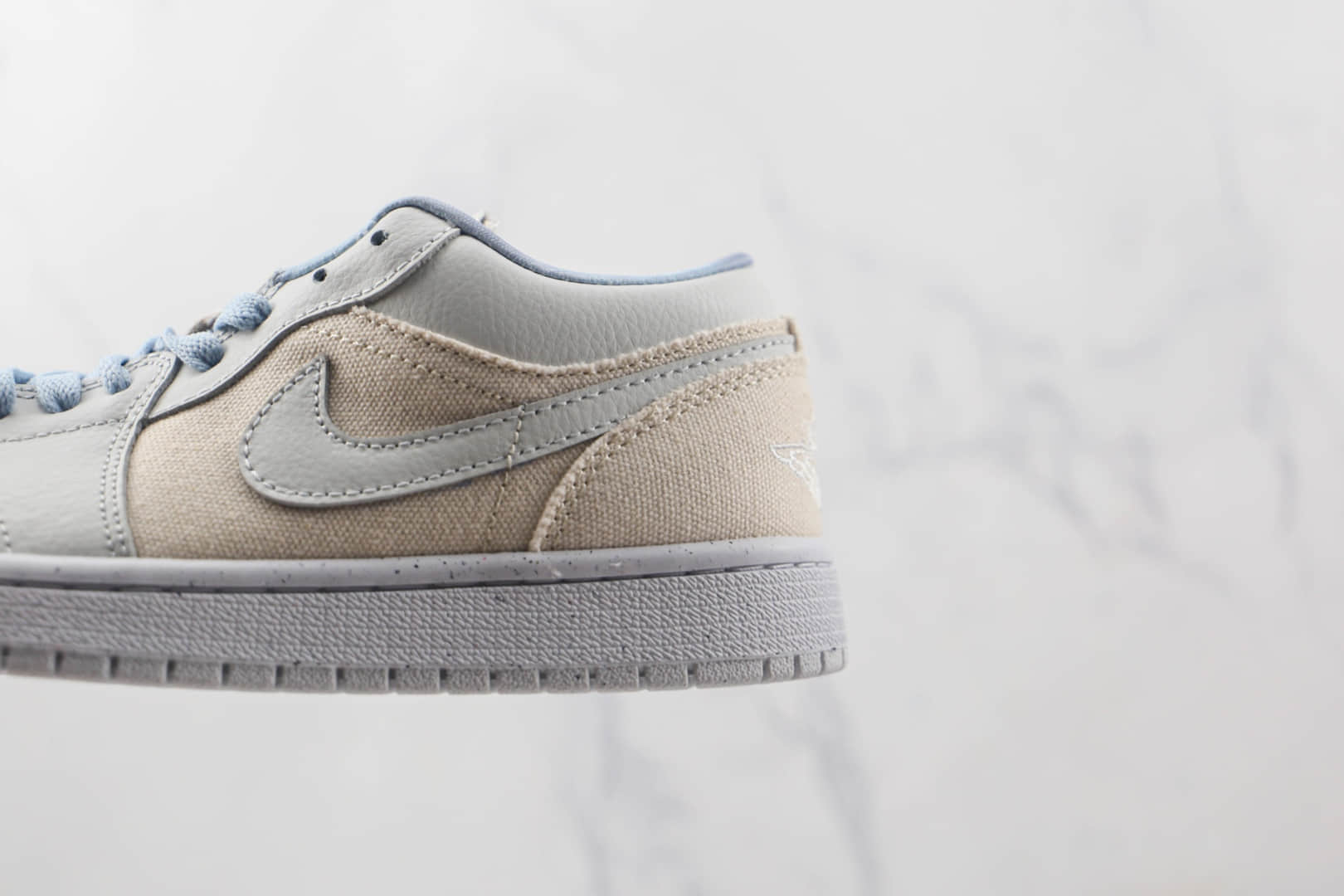 乔丹Air Jordan AJ1 Low纯原版本低帮AJ1灰蓝帆布配色板鞋原档案数据开发 货号:DQ4151-500