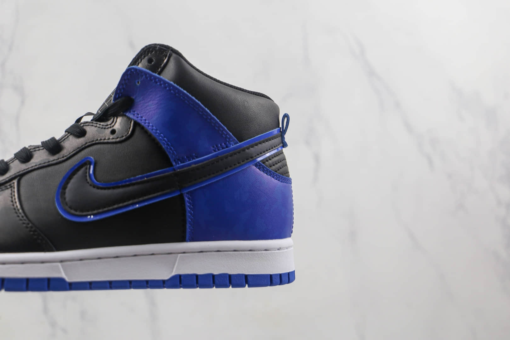 耐克Nike SB Dunk High Blue Camo纯原版本高帮SB DUNK黑蓝迷彩配色板鞋原档案数据开发 货号:DD3359-001