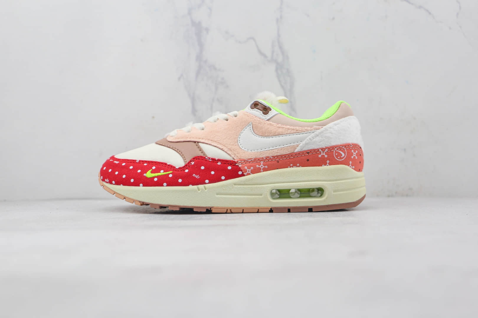 耐克Nike Air Max1 PRM Best Friend纯原版本卡其红彩色拼接汪汪狗中华田园犬配色Max1气垫鞋原档案数据开发 (ID:86371) - 图片1