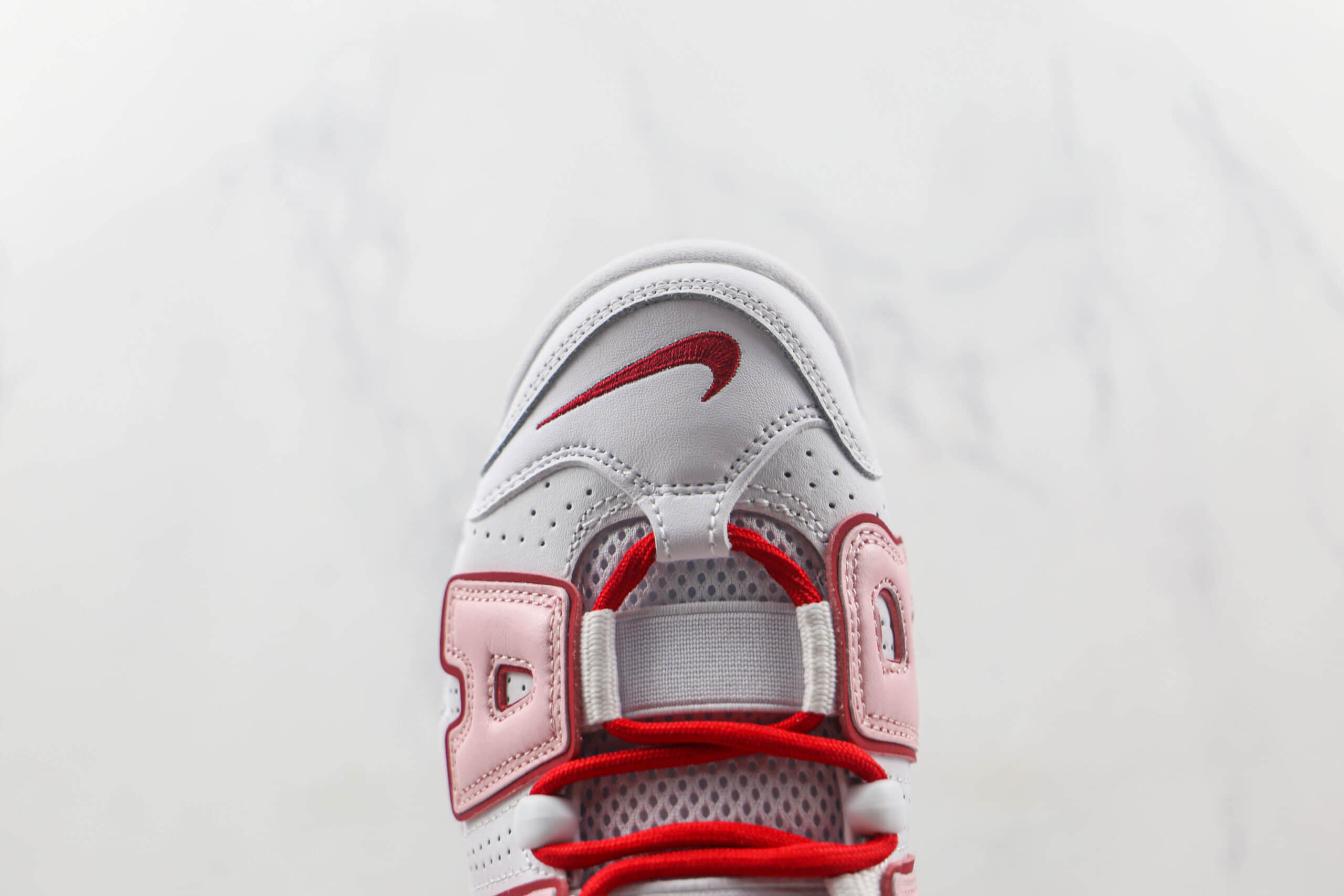 耐克Nike Air More Uptempo 96 Cool Grey Midnight Navy纯原版本皮蓬粉白爱心篮球鞋原楦头纸板打造 货号:921948-102
