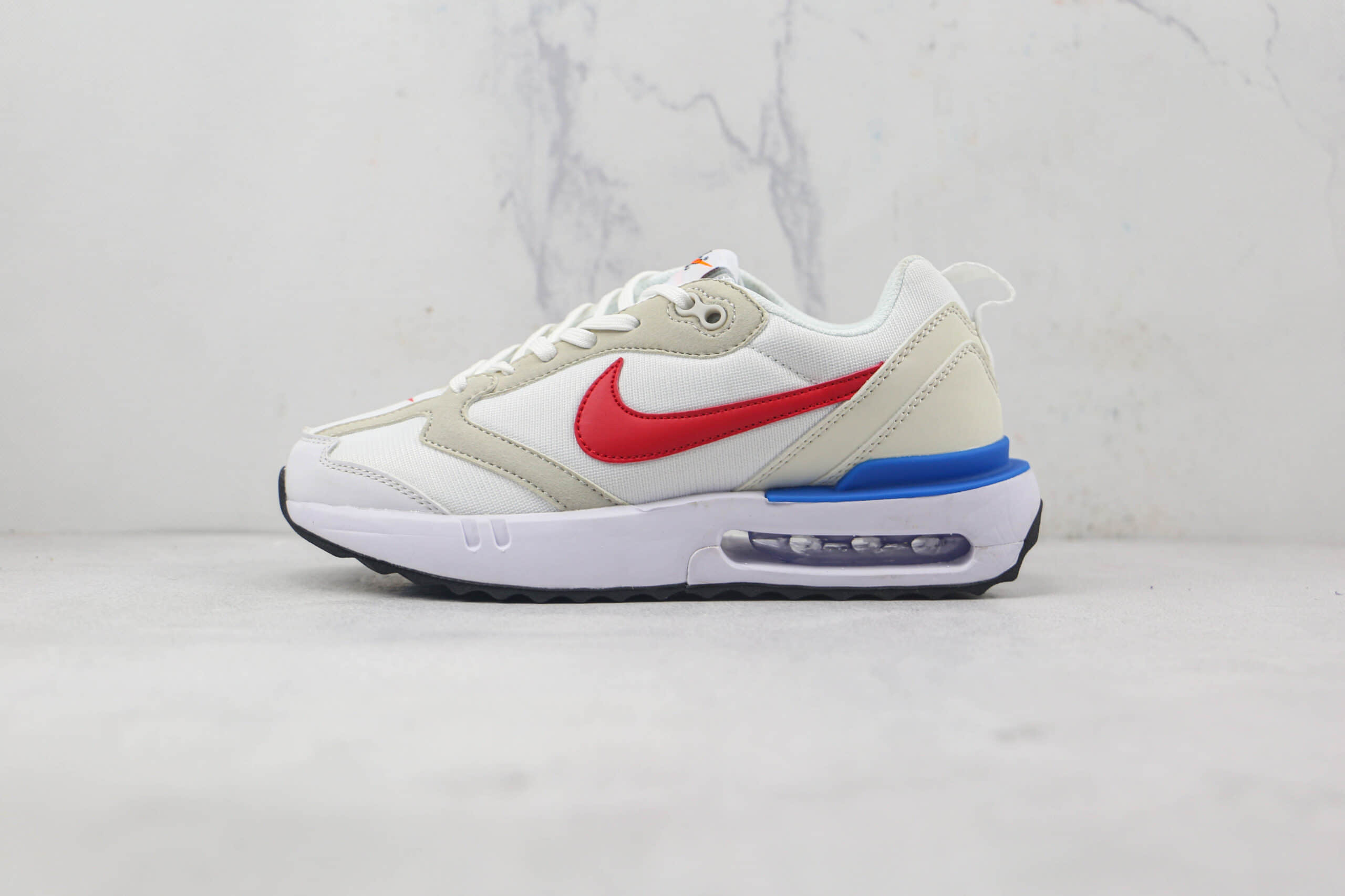 耐克Nike Air Max Dawn纯原版本黎明系列灰蓝红色气垫鞋原档案数据开发 (ID:86485) - 图片1