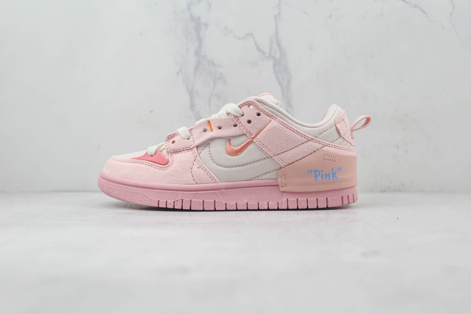 耐克Nike Dunk Low Disrupt 2 Pale Ivory纯原版本低帮DUNK白粉色板鞋原档案数据开发 (ID:86501) - 图片1