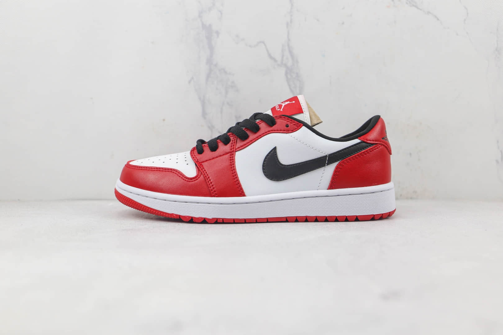 乔丹Air Jordan 1 Low莆田天花板AJ1纯原版本高尔夫款白红芝加配色板鞋原盒原标 (ID:86550) - 图片1
