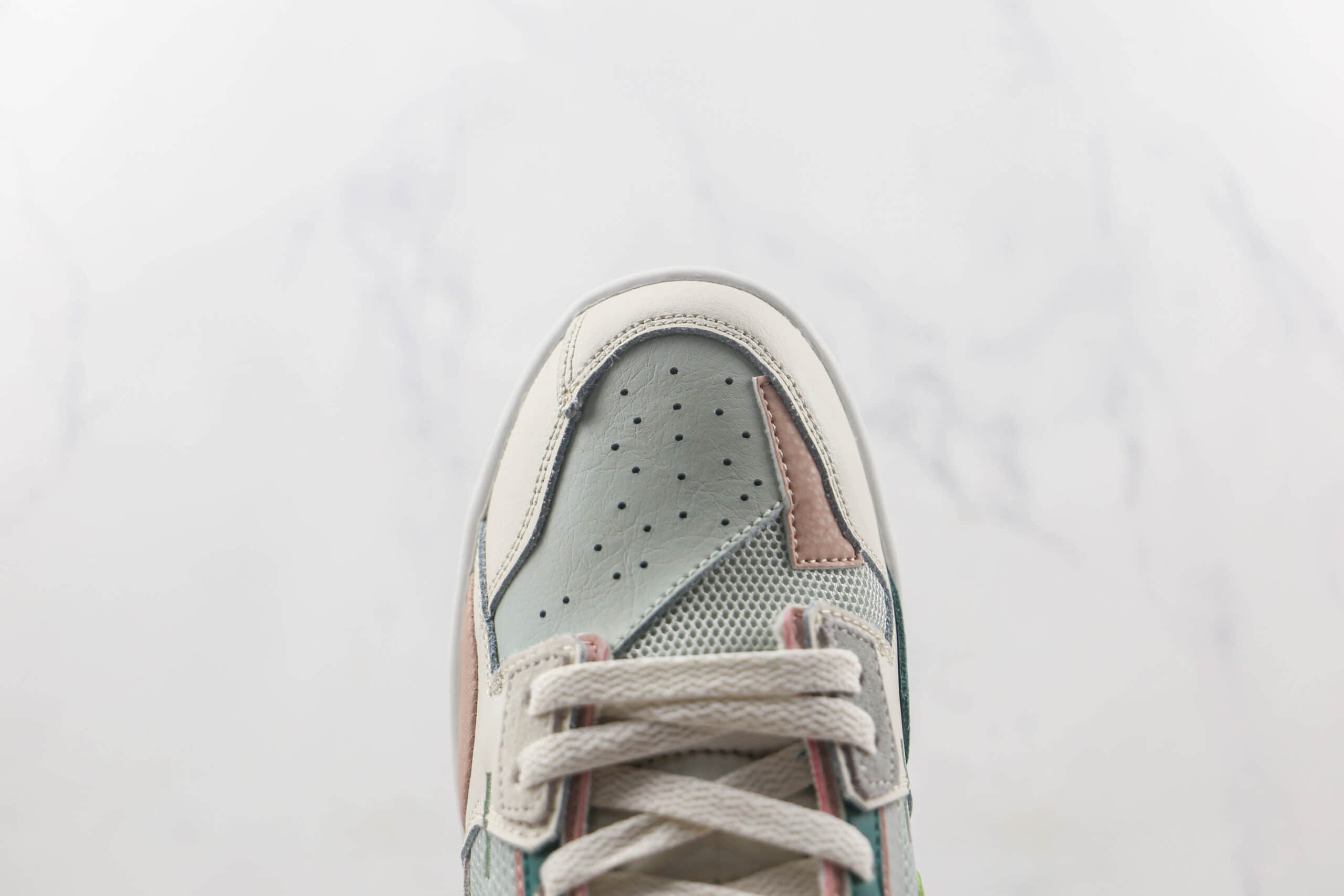 耐克Nike Dunk Scrap莆田纯原版本低帮天花板DUNK蓝粉缝合怪配色板鞋原鞋开模一比一打造 货号:DM0802-001