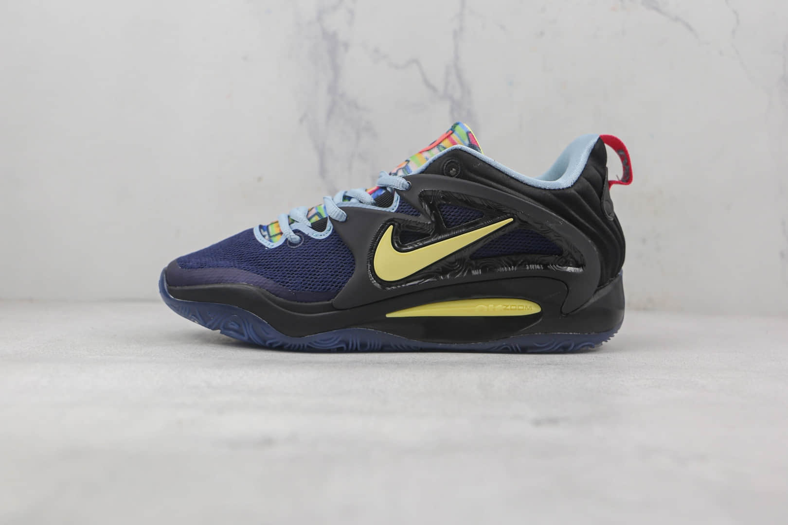 耐克Nike Zoom KD15莆田纯原复刻杜兰特15代黑黄钩实战篮球鞋内置气垫 (ID:86767) - 图片1
