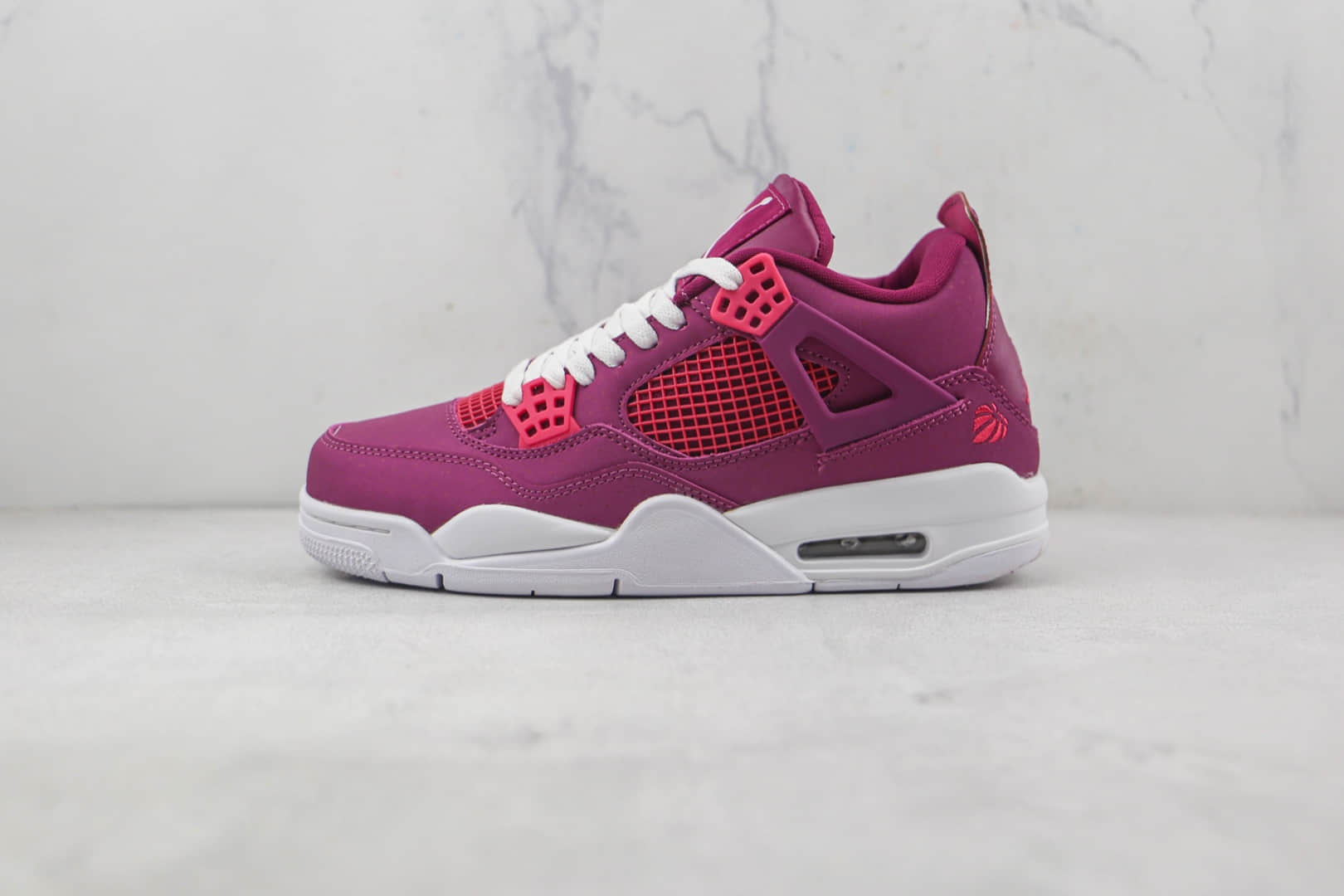 乔丹Air Jordan 4 Retro Taupe Haze天花板纯原复刻AJ4玫红色篮球鞋原楦头纸板打造 (ID:87084) - 图片1