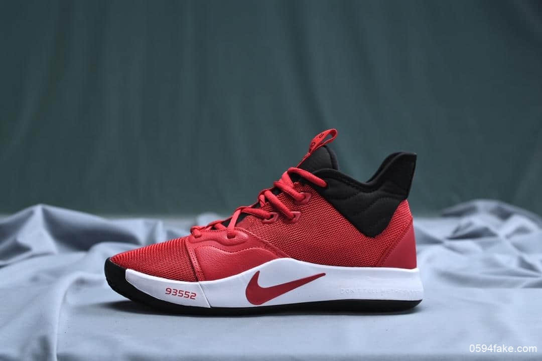 耐克Nike PG3 Black EP保罗乔治三代黑曼巴公司级版本男子实战篮球鞋 (ID:8718) - 图片1