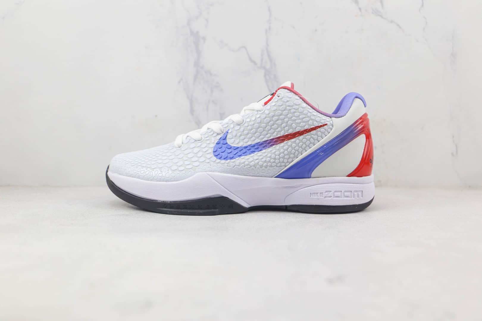耐克Nike Zoom Kobe VI莆田纯原复刻版本科比6代白蓝色波点鱼鳞纹实战篮球鞋原档案数据开发 (ID:87223) - 图片1