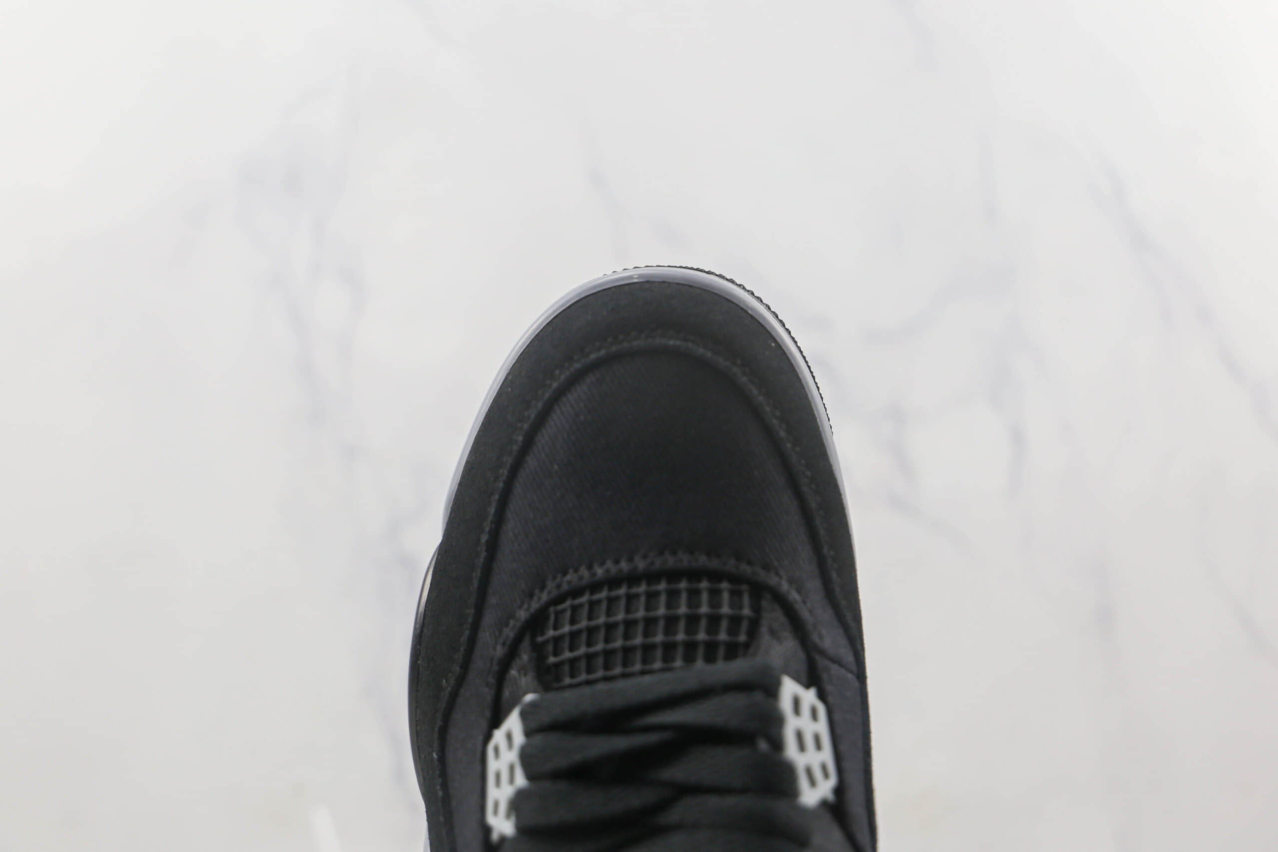 乔丹Air Jordan 4 Retro Black Canvas莆田天花板纯原复刻AJ4酷黑丹宁配色篮球鞋原鞋开模 货号:DH7138-006