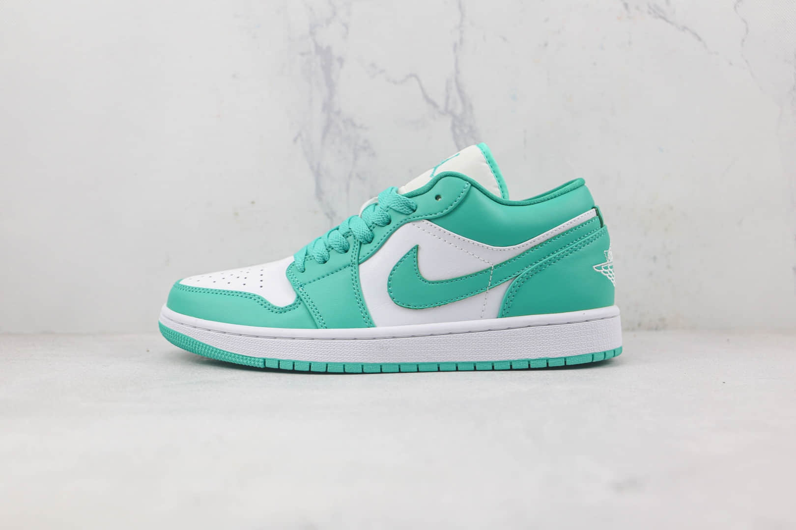 乔丹Air Jordan 1 Low天花板版本低帮AJ1白绿薄荷板鞋原楦头纸板打造 (ID:87418) - 图片1