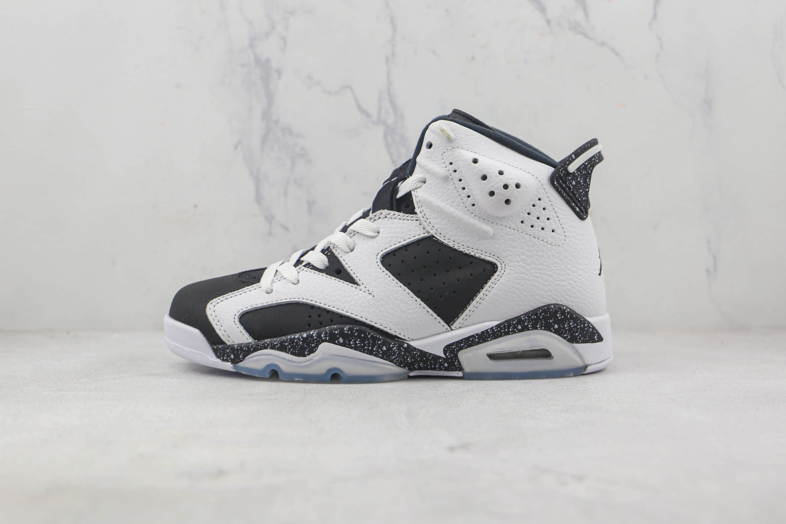 乔丹Air Jordan 6 Tinker莆田纯原复刻版本高帮AJ6黑白色篮球鞋原鞋开模 (ID:87808) - 图片1