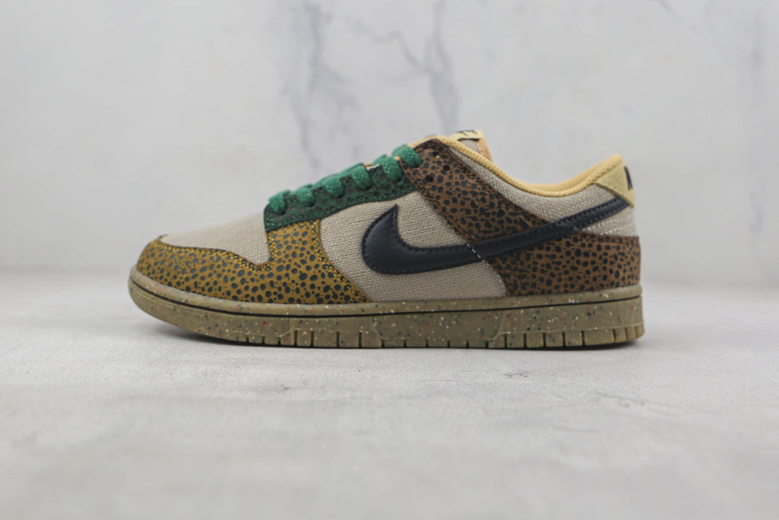 耐克Nike Dunk Low Safari莆田纯原复刻版本低帮DUNK豹纹板鞋原楦头纸板打造 (ID:87824) - 图片1