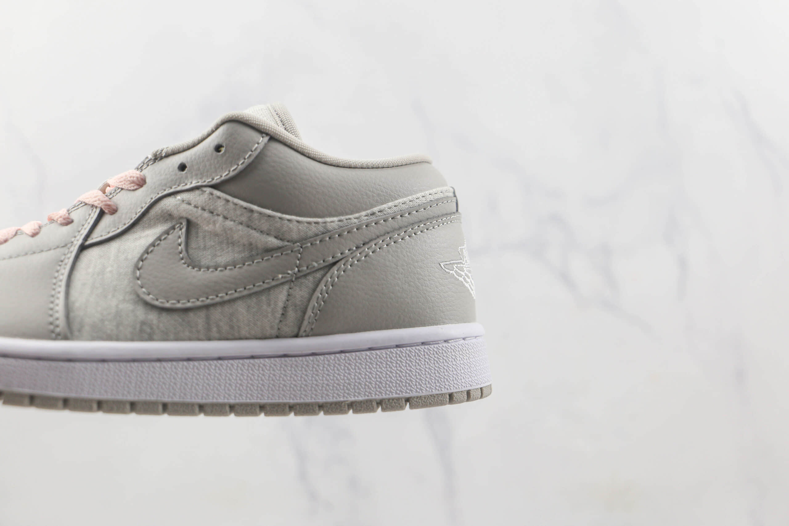 乔丹Air Jordan 1 Low Light Iron Ore莆田天花板AJ1灰白粉色板鞋原楦头纸板打造 货号:DQ6076-001