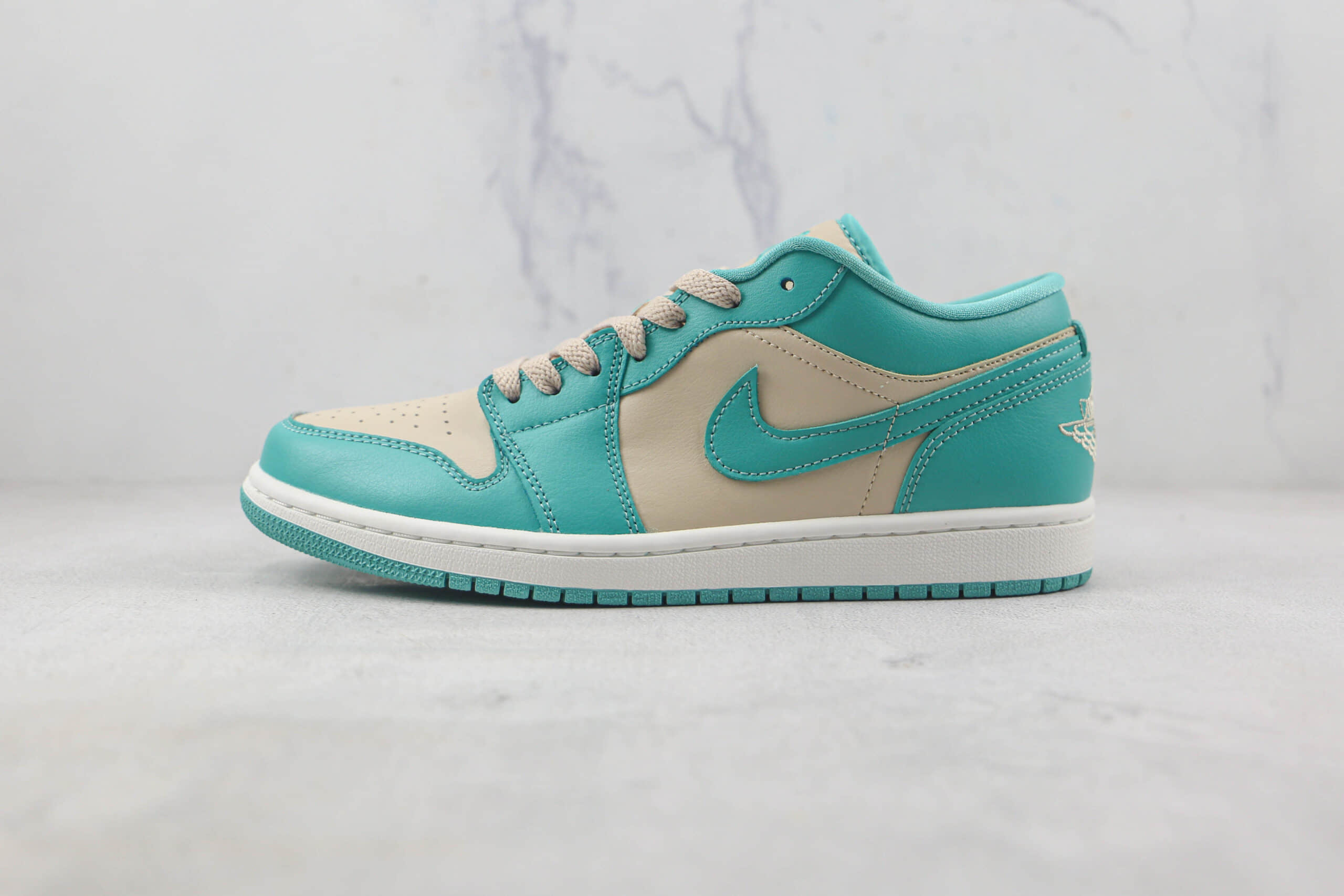 乔丹Air Jordan 1 Low莆田天花板纯原复刻版本低帮AJ1水鸭绿板鞋原楦头纸板打造 (ID:88035) - 图片1