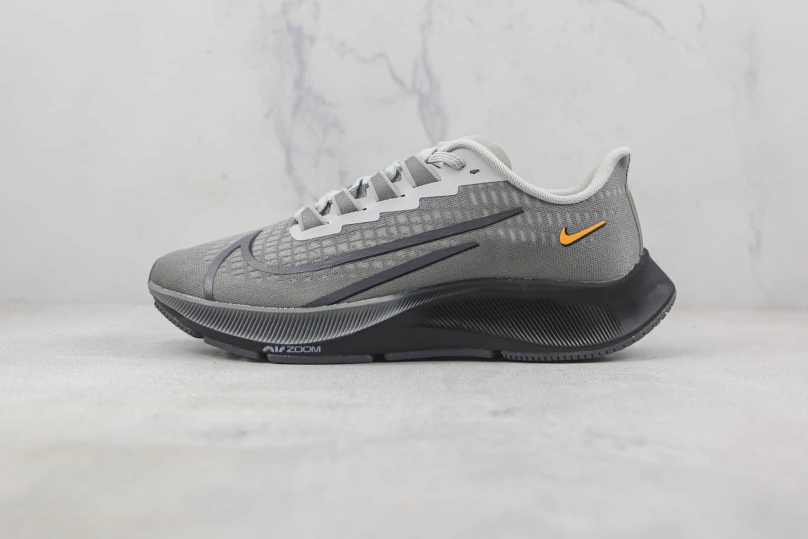 耐克NIKE AIR ZOOM PEGASUS 37X莆田纯原复刻版本登月37代灰黑色跑步鞋原楦头纸板打造 (ID:88059) - 图片1