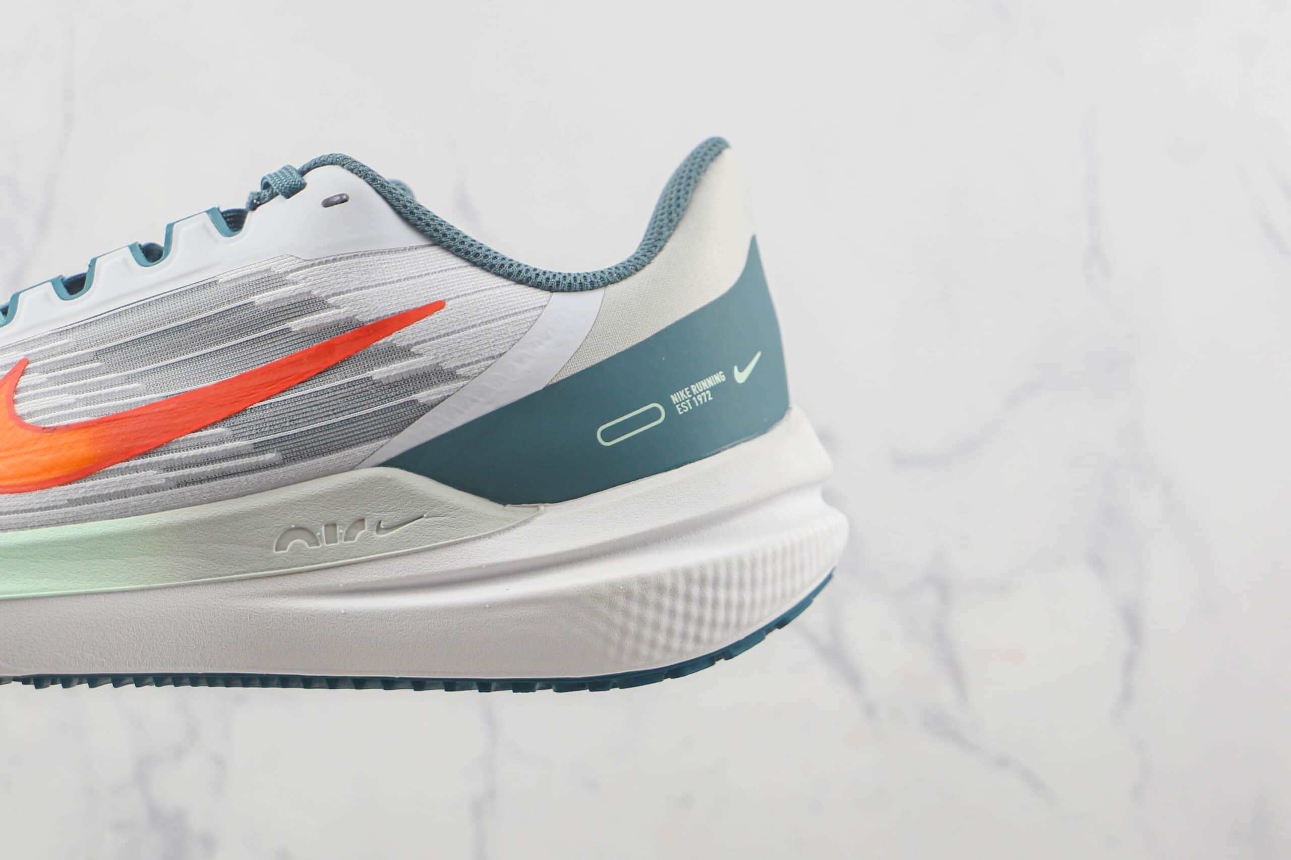 耐克Nike Zoom Winflo 9莆田纯原复刻登月9代橙钩绿尾复古慢跑鞋原档案数据开发 货号:DD6203-005