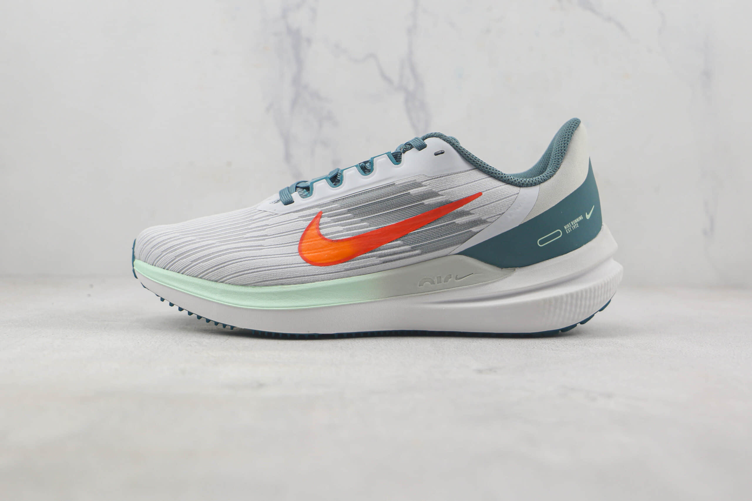 耐克Nike Zoom Winflo 9莆田纯原复刻登月9代橙钩绿尾复古慢跑鞋原档案数据开发 货号:DD6203-005