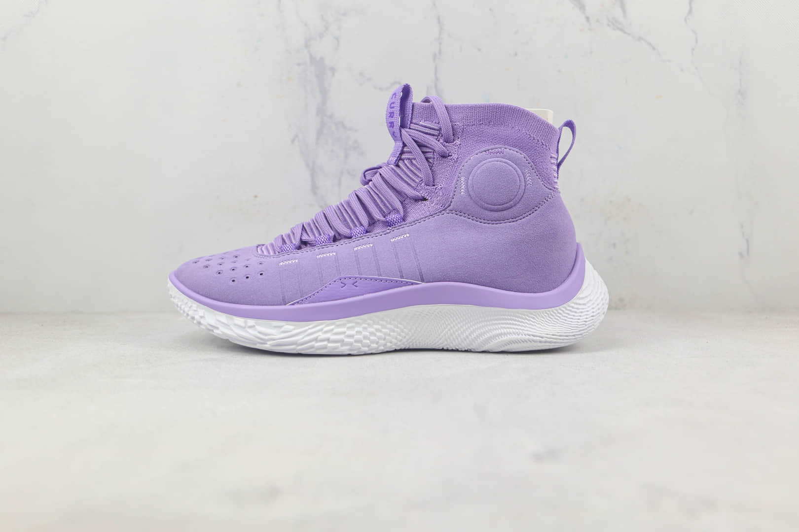 安德玛Under Armour Curry 4 FLOTRO莆田纯原复刻版本库里4代高帮紫色实战篮球鞋原楦头纸板打造 (ID:88197) - 图片1
