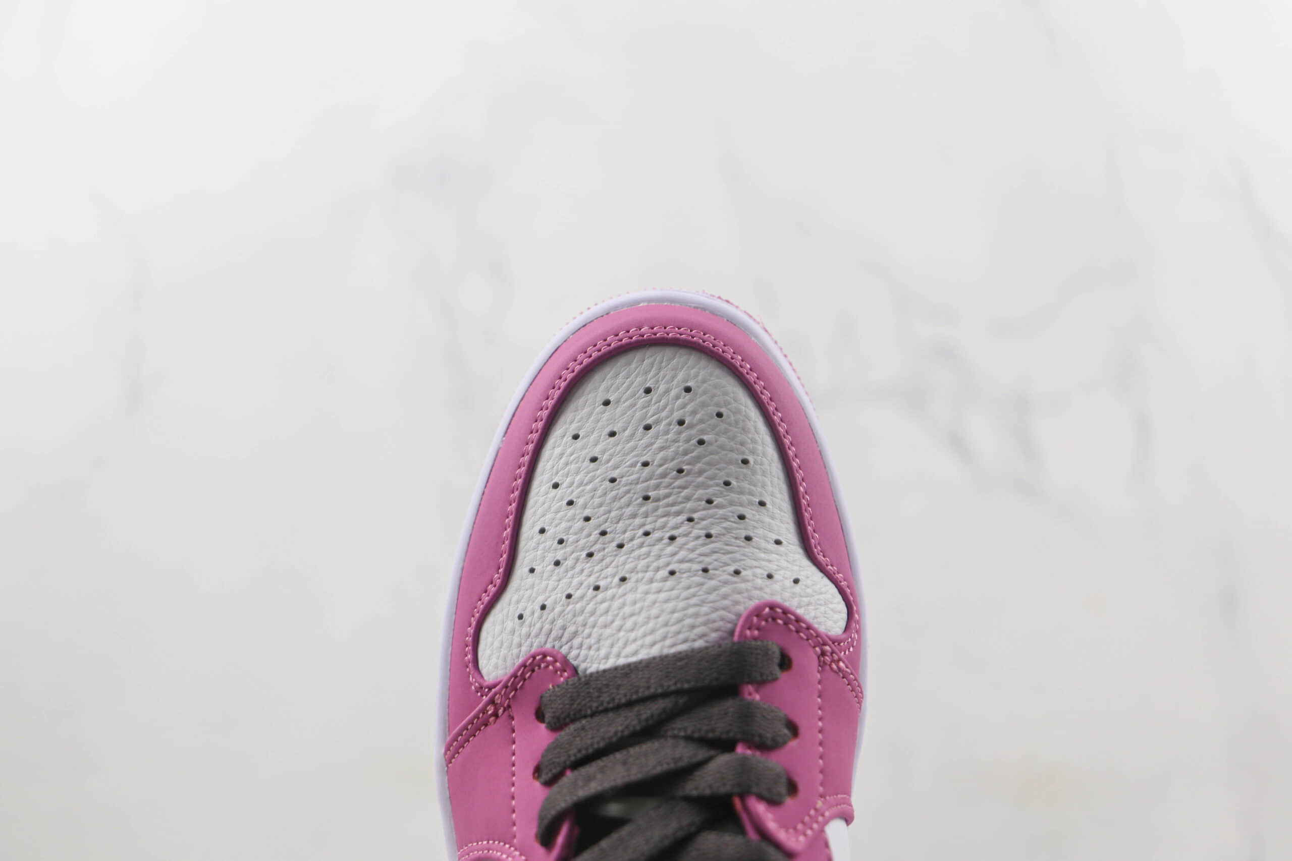 乔丹Air Jordan 1 Low莆田天花板低帮AJ1玫红色板鞋原楦头纸板打造原盒原标 货号:DC1767-160