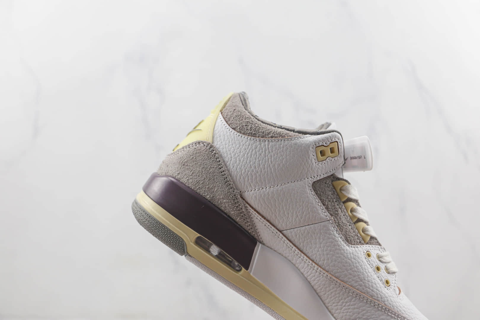 乔丹Air Jordan 3 Violet Ore莆田天花板纯原版本AJ3米白灰配色篮球鞋原楦头纸板打造 货号:DH3434-110