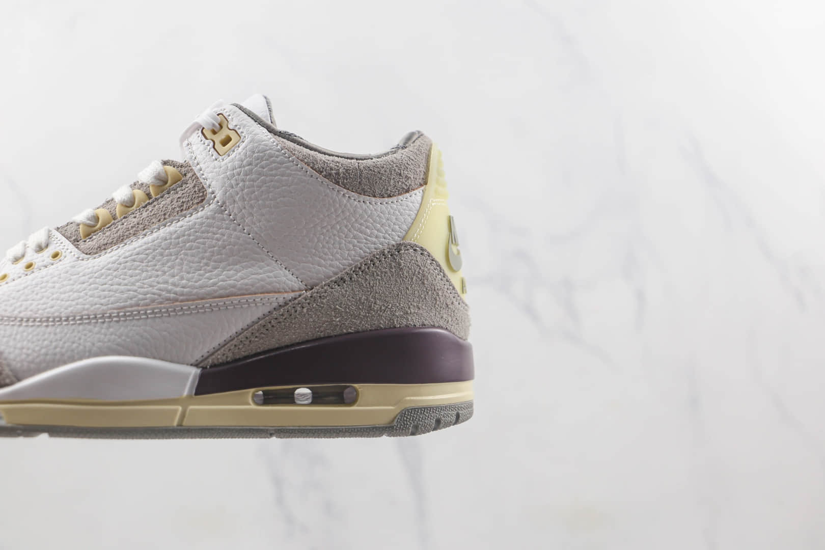 乔丹Air Jordan 3 Violet Ore莆田天花板纯原版本AJ3米白灰配色篮球鞋原楦头纸板打造 货号:DH3434-110
