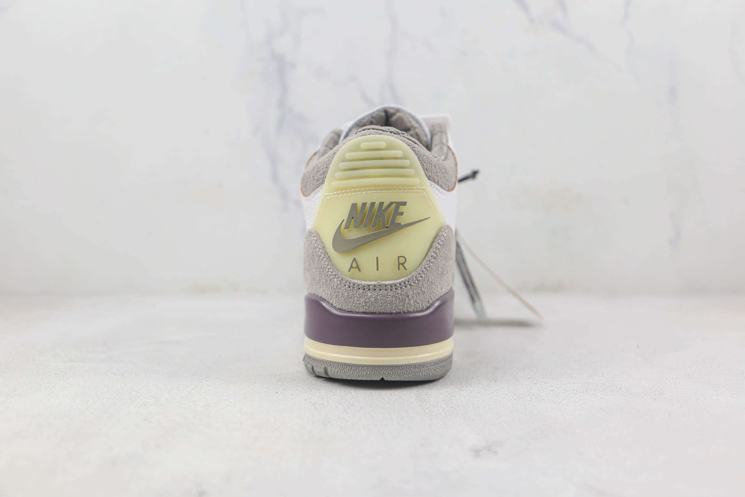 乔丹Air Jordan 3 Violet Ore莆田天花板纯原版本AJ3米白灰配色篮球鞋原楦头纸板打造 货号:DH3434-110