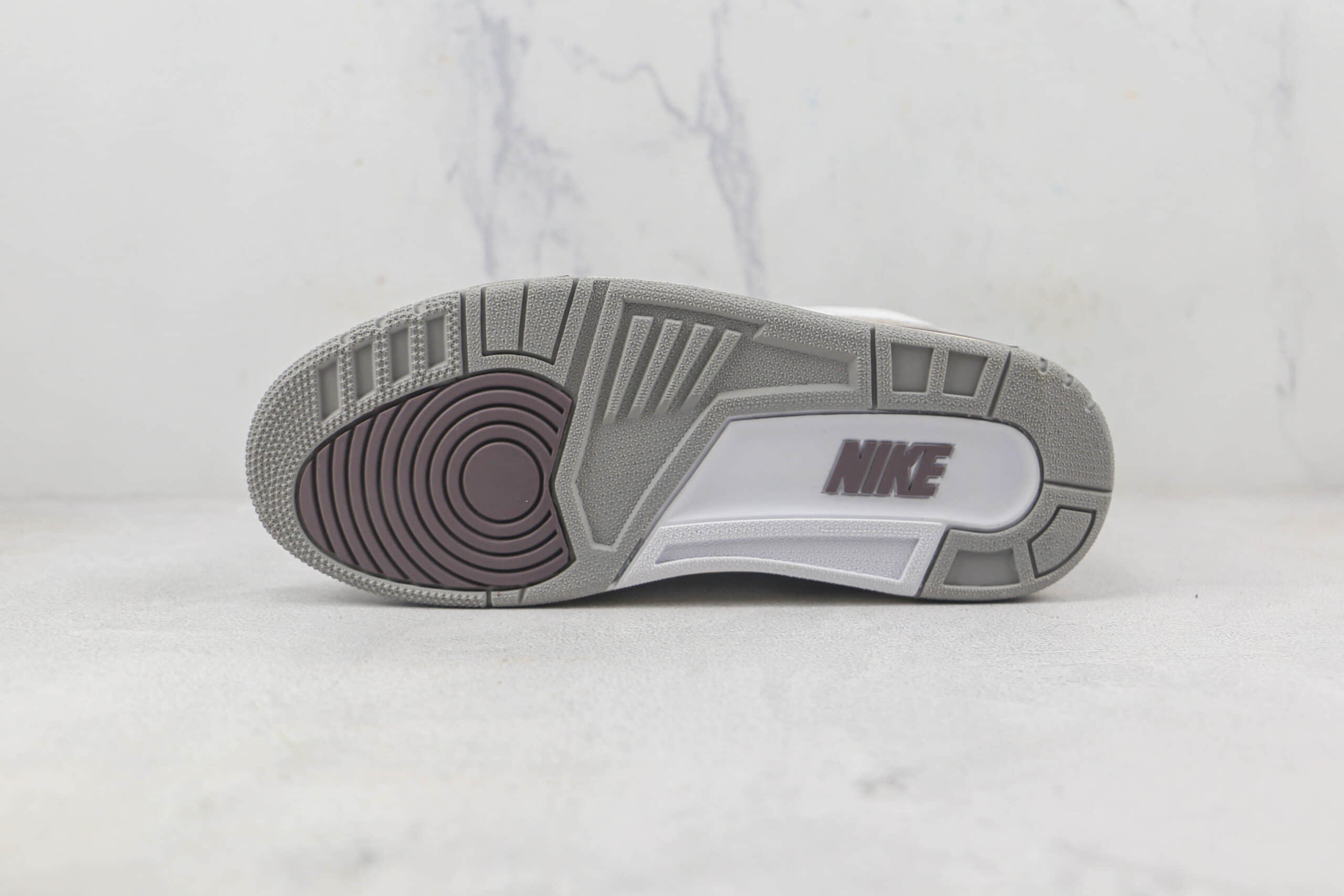 乔丹Air Jordan 3 Violet Ore莆田天花板纯原版本AJ3米白灰配色篮球鞋原楦头纸板打造 货号:DH3434-110