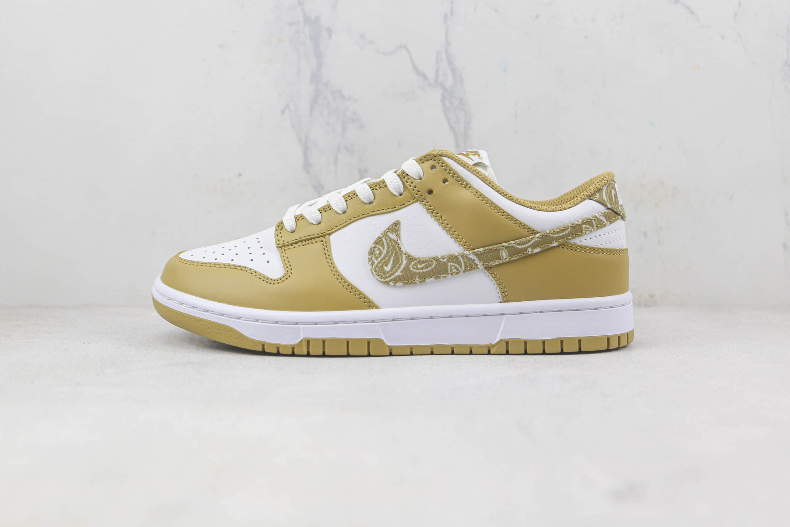 耐克Nike SB Dunk Low Yellow Paisley莆田天花板低帮SB DUNK黄色佩斯利腰果花解构板鞋内置气垫原盒原标 (ID:88822) - 图片1