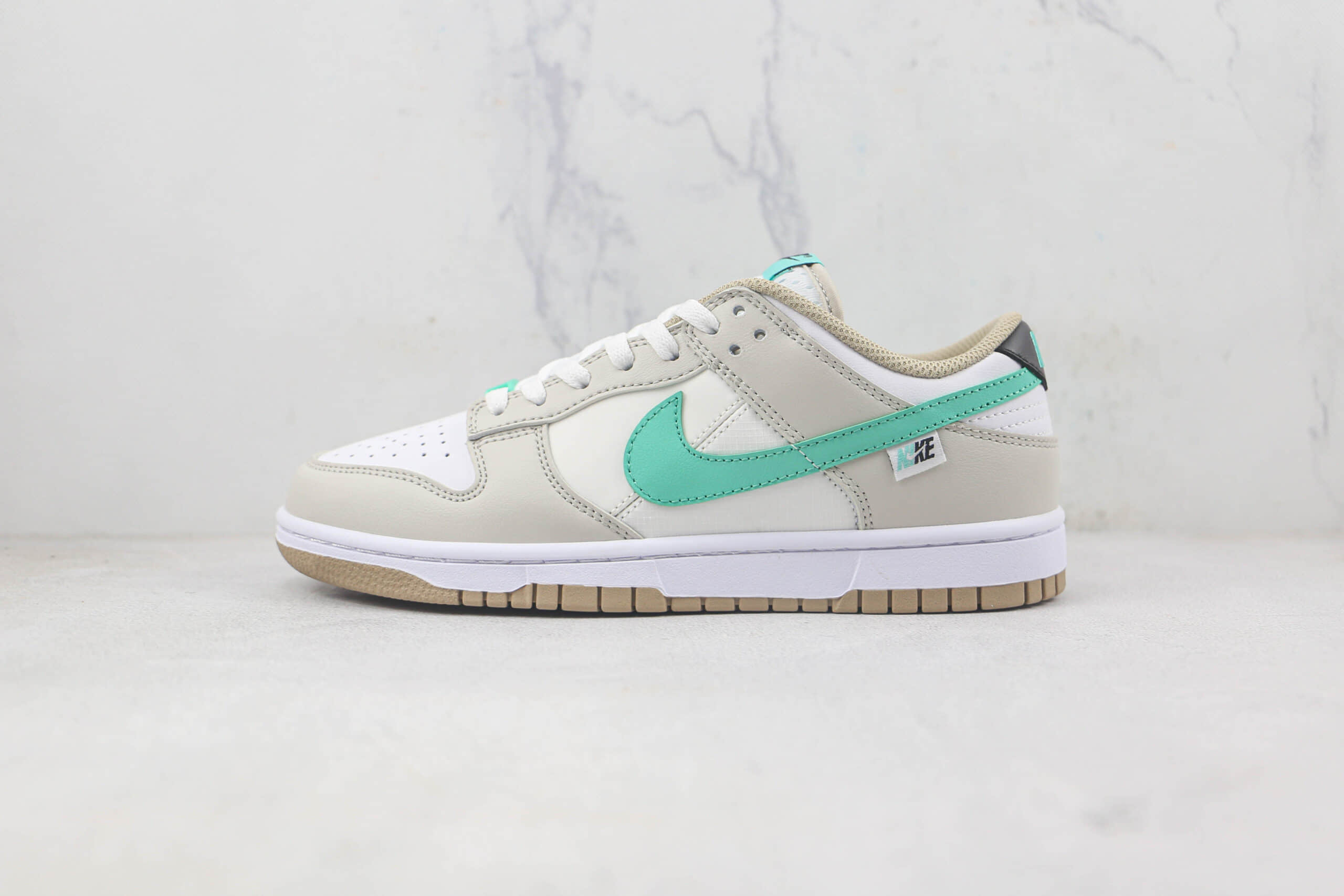 耐克Nike Dunk Low莆田天花板纯原复刻版本低帮DUNK白灰薄荷绿太阳配色板鞋原楦头纸板打造 (ID:88911) - 图片1