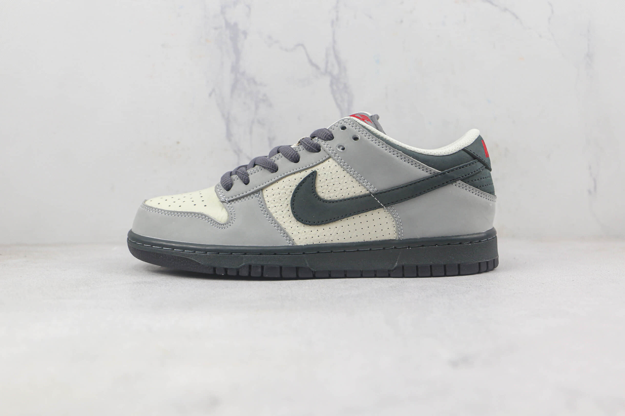 耐克Nike Dunk Low莆田天花板纯原复刻版本低帮DUNK灰白拼接板鞋内置气垫原盒原标 (ID:88951) - 图片1