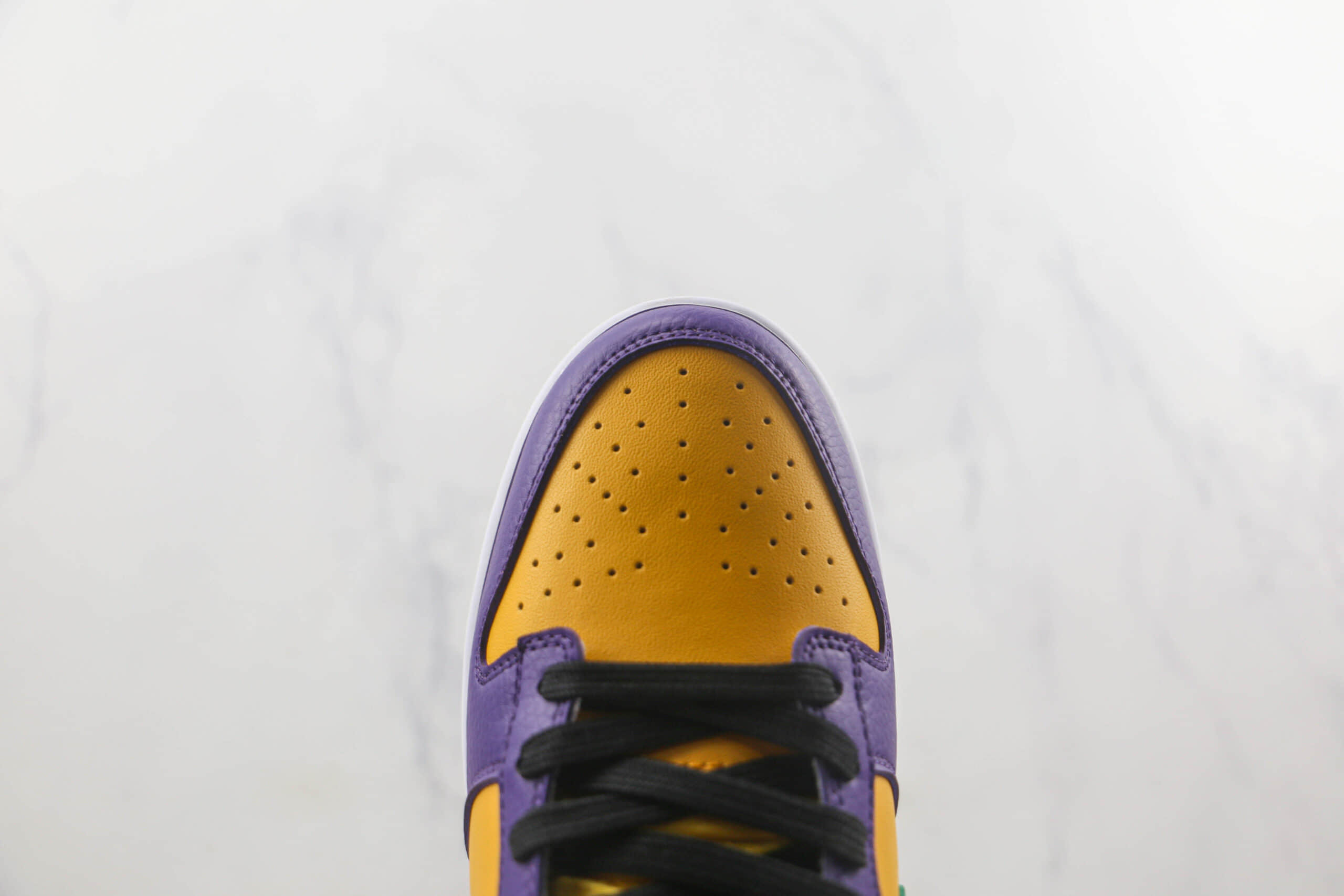 耐克Nike SB Dunk Low莆田纯原复刻版本低帮SB DUNK紫黄色莱斯莉洛杉矶火花队配色板鞋原楦头纸板打造 货号:DO9581-500