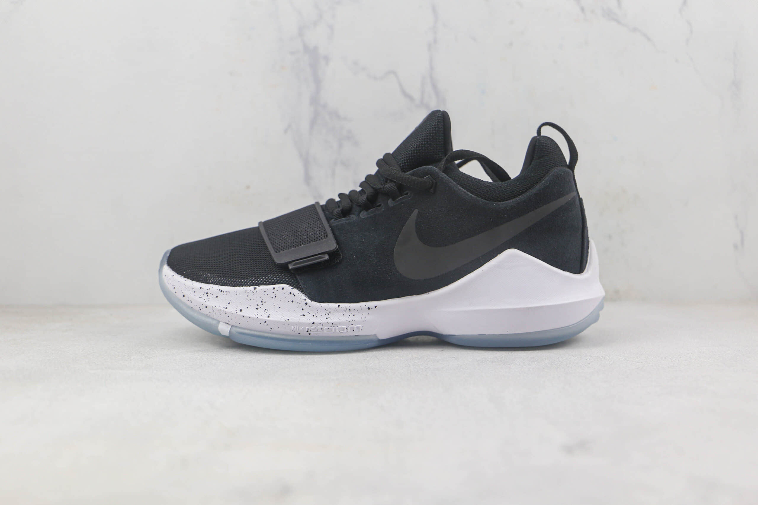 耐克Nike PG1 EP莆田纯原复刻版本保罗乔治黑白黑钩实战篮球鞋原楦头纸板打造 货号:878628-001
