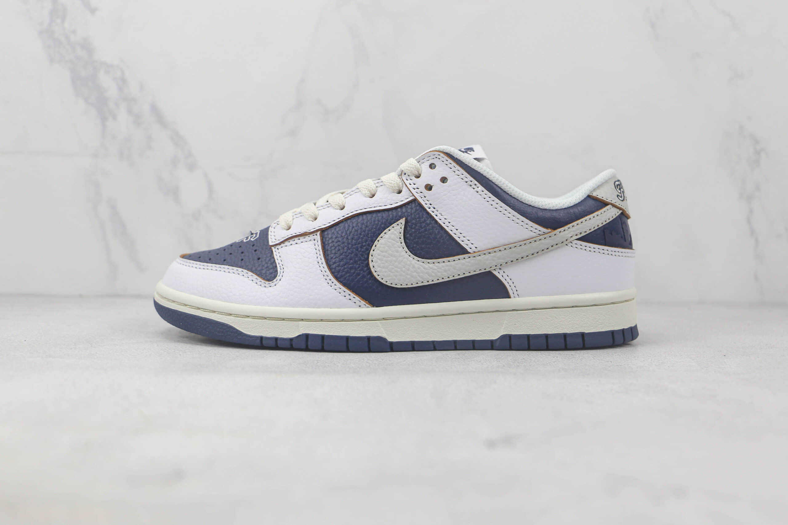 耐克Nike SB Dunk Low Dark Driftwood莆田天花板纯原复刻版本低帮SB DUNK白蓝色板鞋原楦头纸板打造 货号:FD8775-100