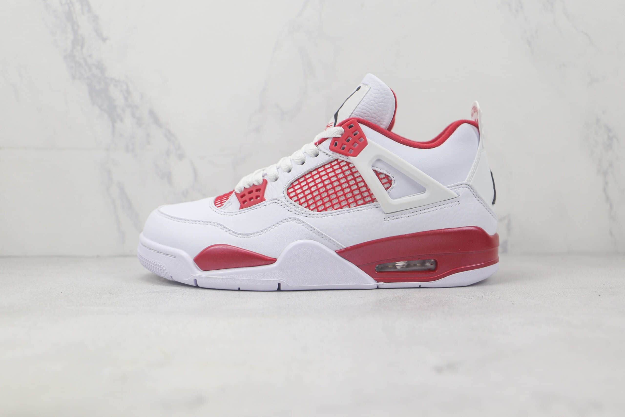 乔丹AIR JORDAN 4 RETRO莆田天花板纯原复刻版本aj4白红色篮球鞋原鞋开模一比一打造 (ID:89248) - 图片1