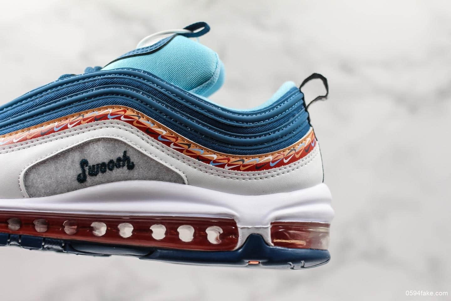 耐克NIKE AIR MAX 97海外限定子弹头97气垫鞋公司级版本复古全掌气垫休闲运动鞋 货号:CQ4818-400