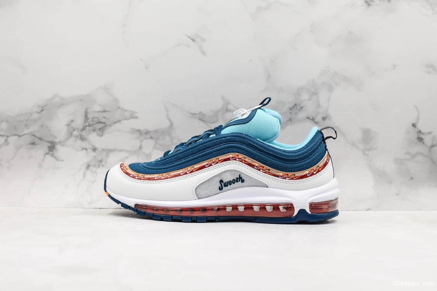 耐克NIKE AIR MAX 97海外限定子弹头97气垫鞋公司级版本复古全掌气垫休闲运动鞋 货号:CQ4818-400